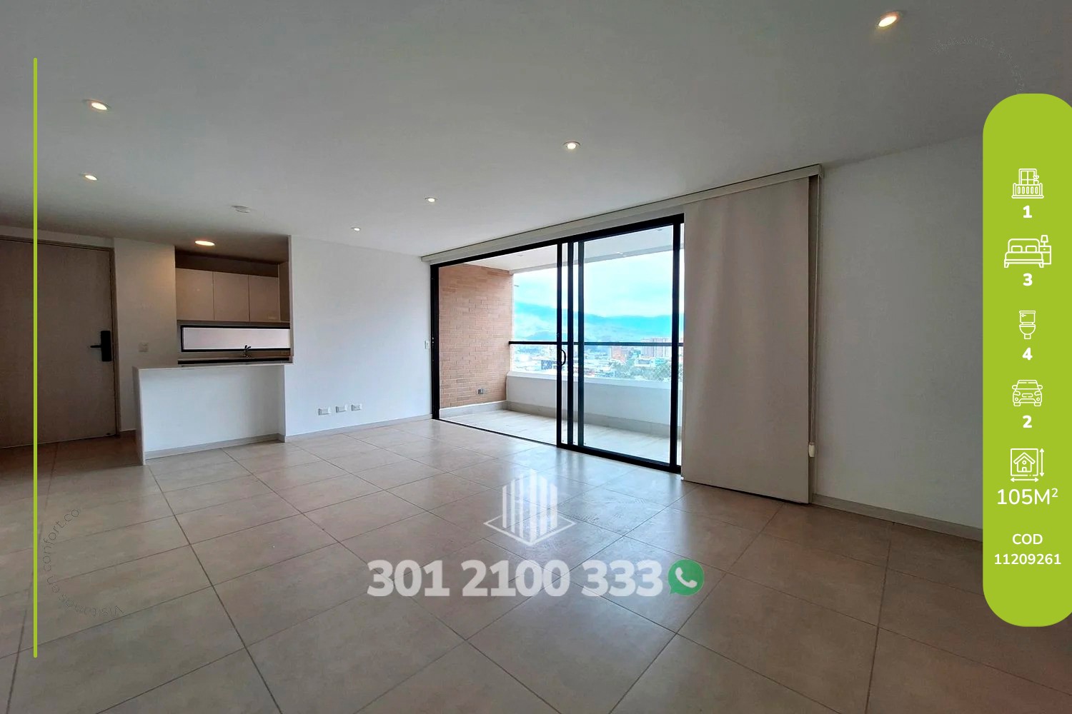 Apartment for rent in Castropol, Medellín