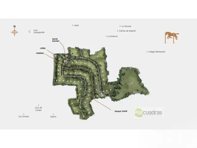 Lote en venta en Cabeceras De Llanogrande, Rionegro, 2269 m² · foto 4 de 12