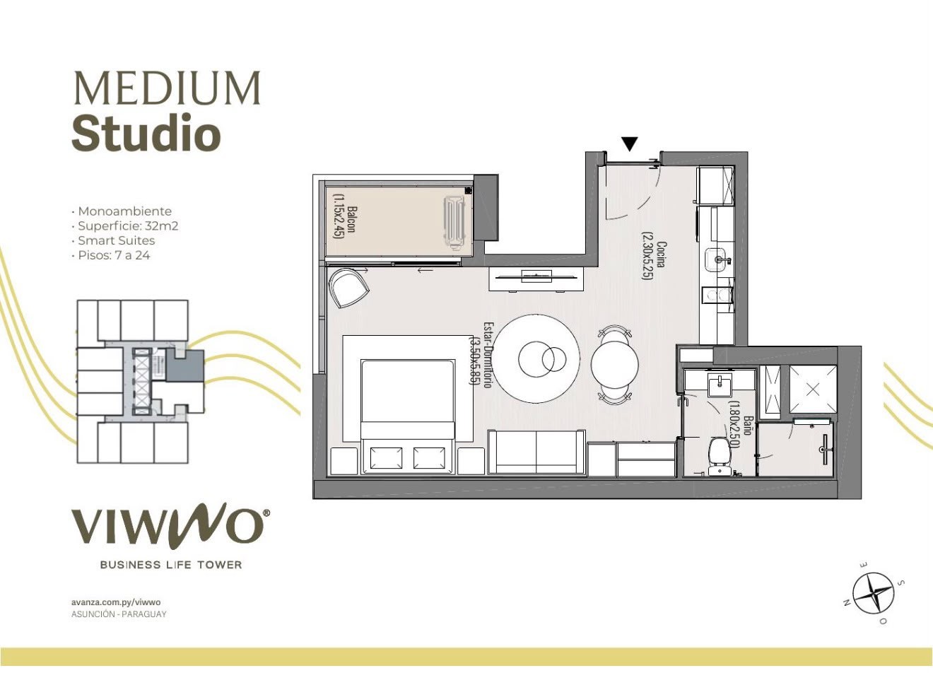 VIWWO Business Life Tower: Departamentos en pozo desde USD 65.354 - foto 3