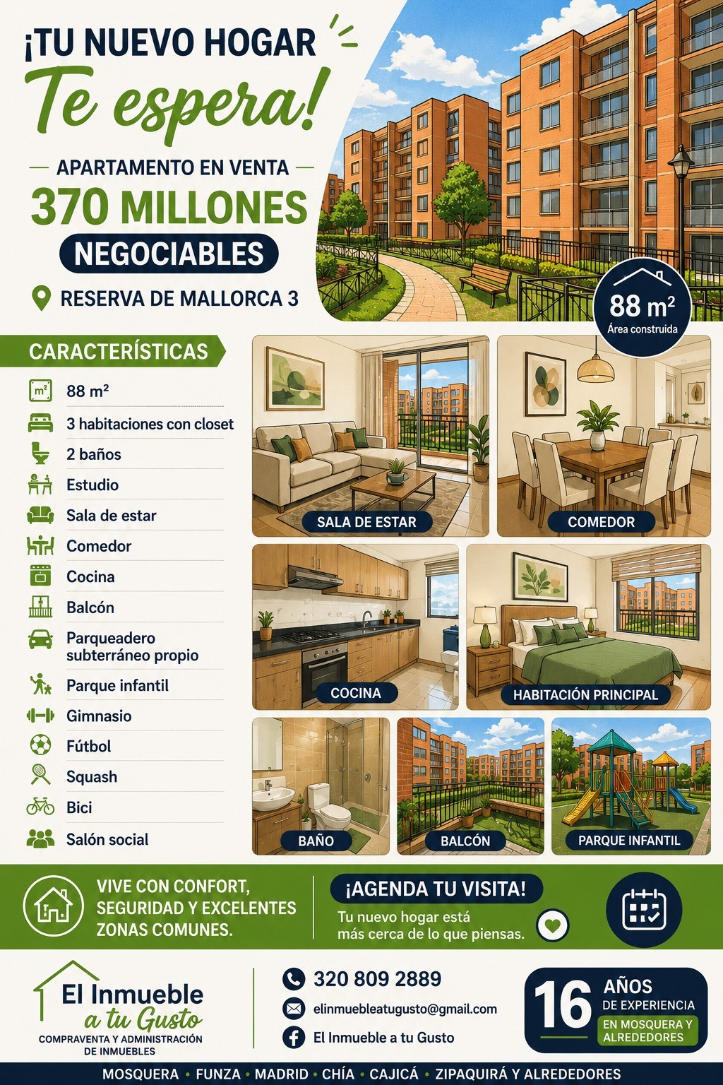Apartamento en venta en Conjunto Residencial Reservas De Mallorca, Mosquera · foto 22 de 22