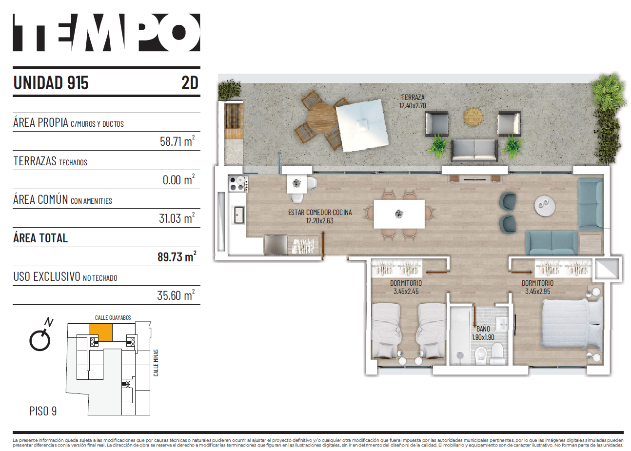 Alquiler Penthouse A Estrenar 2 Dormitorios En Cordón Sur · Foto 11