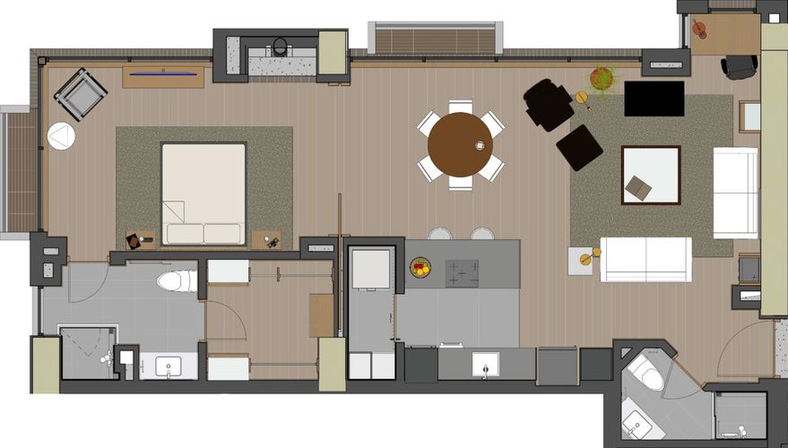 Apartamento de 1 alcoba en arriendo en La Cabrera, Bogotá, 94 m² · foto 10 de 11