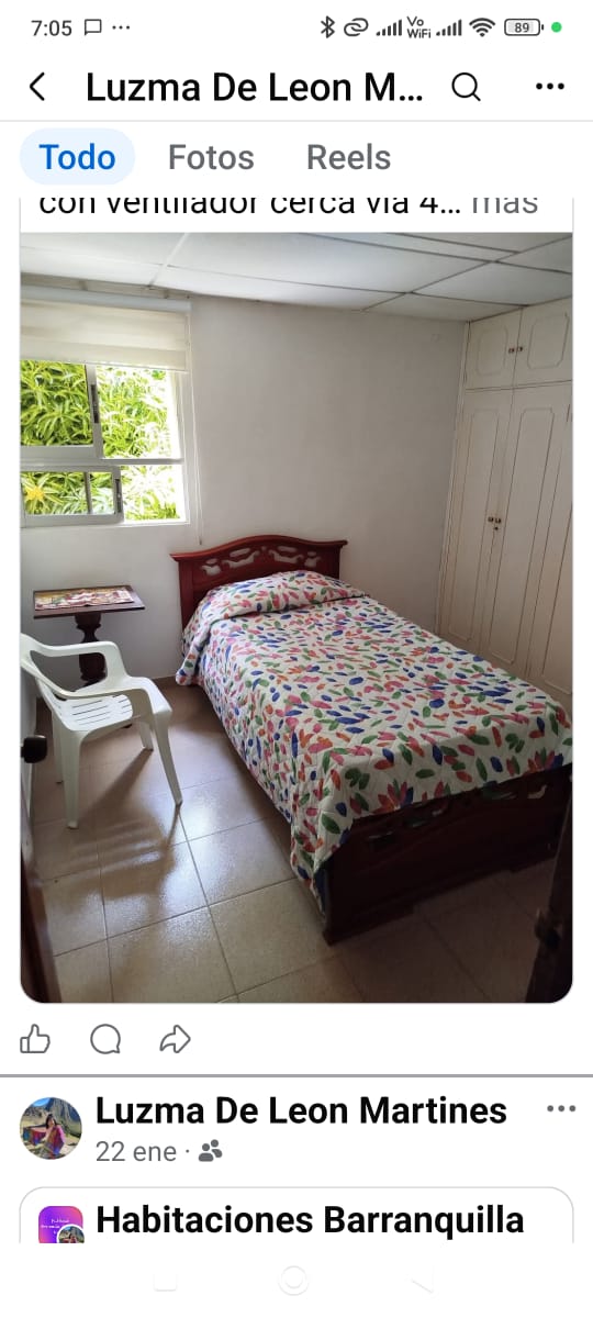 Habitación en arriendo en Batallon Infanteria