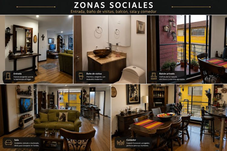 Apartamento de 2 alcobas en venta en La Estrella, Chía, 71 m² · foto 4 de 24