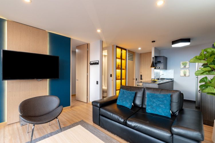 Apartamento de 1 alcoba en arriendo en Los Balsos, Medellín, 60 m² · foto 5 de 21