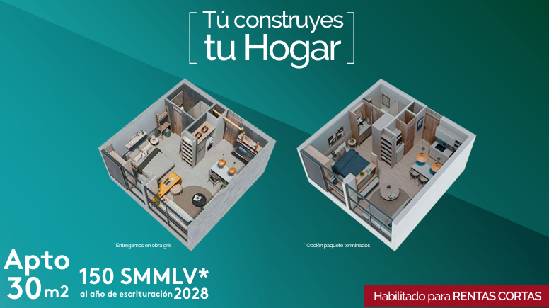 Apartaestudio en venta en Pance, Cali, 30 m² · foto 3 de 11