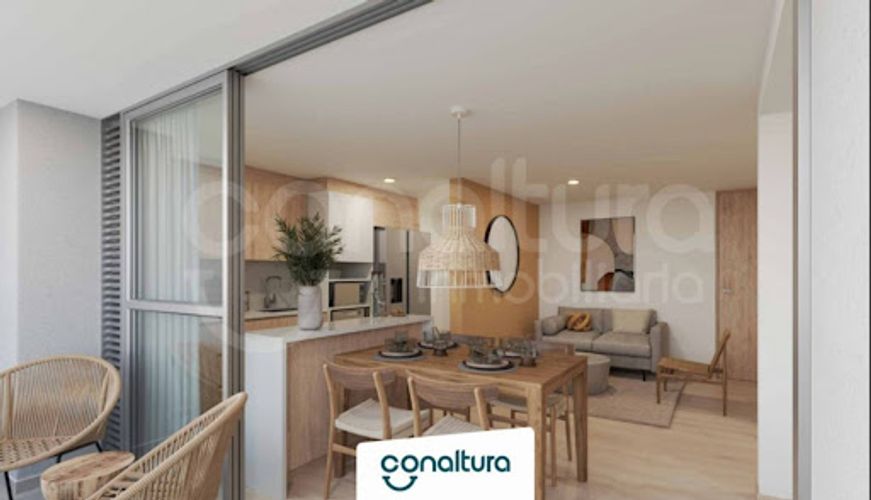 Apartamento de 2 alcobas en venta en Las Flores, Sabaneta, 69 m² · foto 3 de 12
