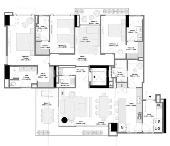 Apartamento de 3 alcobas en venta en Altos De Bella Suiza, Bogotá, 296 m² · foto 16 de 16