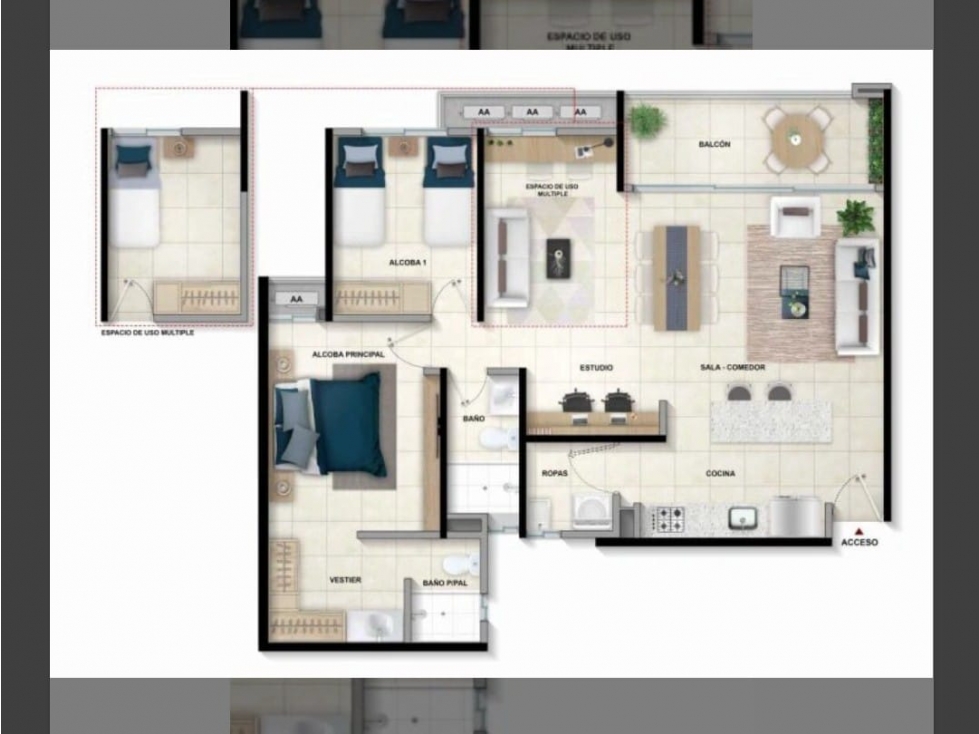 Apartamento en venta en Altos De Riomar, Barranquilla · foto 6 de 24