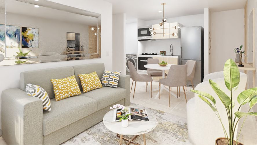 Apartamento de 3 alcobas en venta en Los Cusules, Soledad, 51 m² · foto 1 de 9