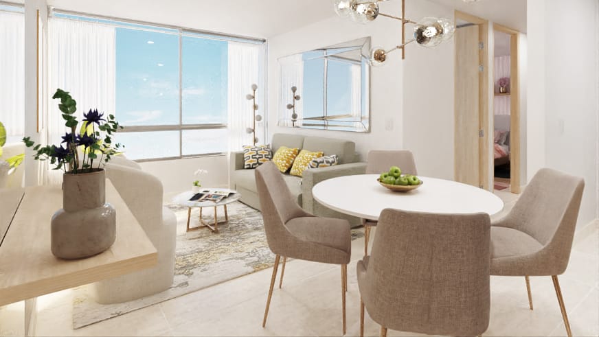 Apartamento de 3 alcobas en venta en Los Cusules, Soledad, 51 m² · foto 3 de 9