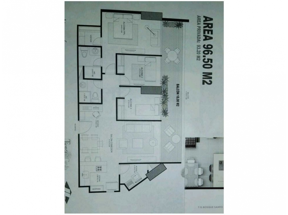 Apartamento de 3 alcobas en venta en Las Palmas, Medellín, 96 m² · foto 7 de 7