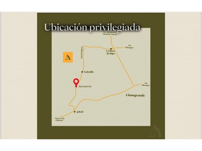 Lote en venta en Llano Grande, Rionegro, 1372 m² · foto 4 de 4