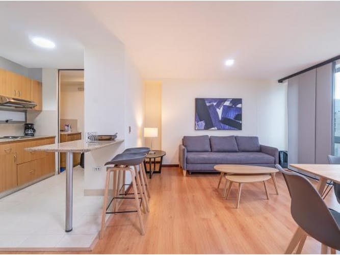 Apartamento de 1 alcoba en arriendo en Patio Bonito, Medellín, 57 m² · foto 3 de 6