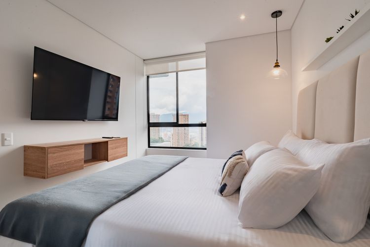 Apartamento de 1 alcoba en arriendo en Los Balsos, Medellín, 45 m² · foto 6 de 9