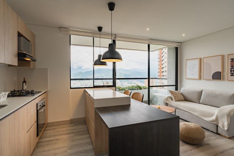 Apartamento de 1 alcoba en arriendo en Los Balsos, Medellín, 45 m² · foto 2 de 9