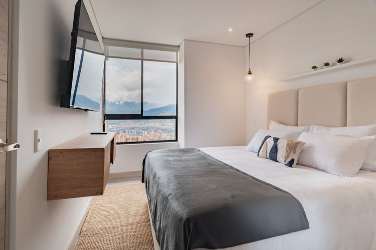 Apartamento de 1 alcoba en arriendo en Los Balsos, Medellín, 45 m² · foto 7 de 9