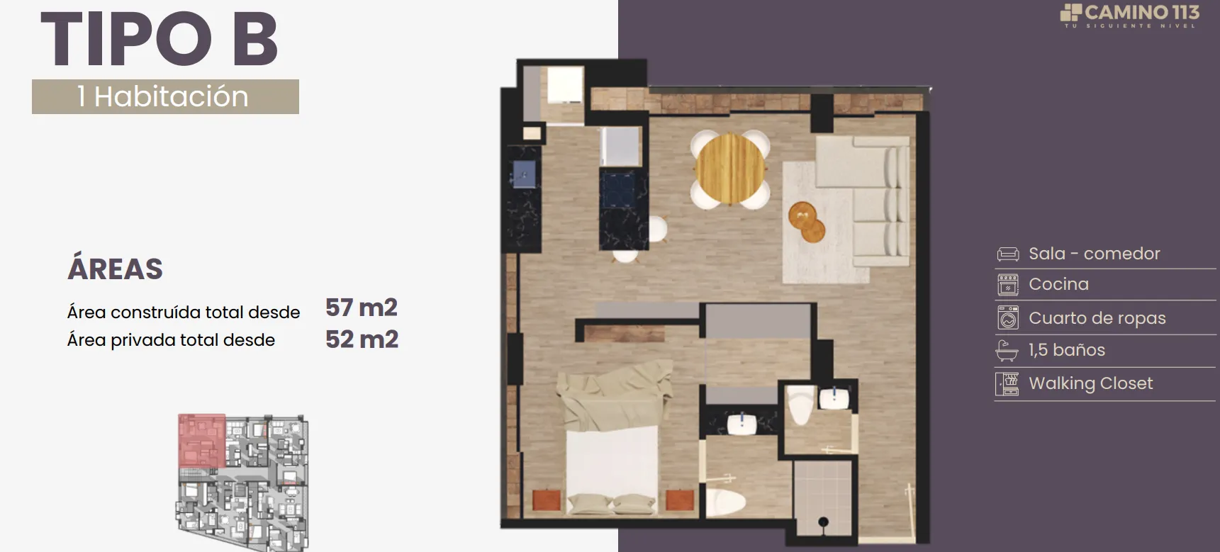 Apartamento en venta en Santa Barbara Central, Bogotá · foto 6 de 7