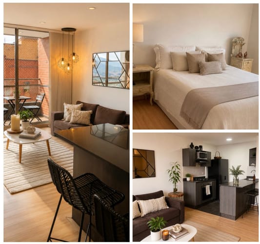 Apartamento de 1 alcoba en arriendo en Los Balsos, Medellín, 53 m² · foto 2 de 17
