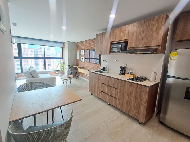 Apartamento de 1 alcoba en arriendo en Las Acacias, Medellín, 42 m² · foto 3 de 12