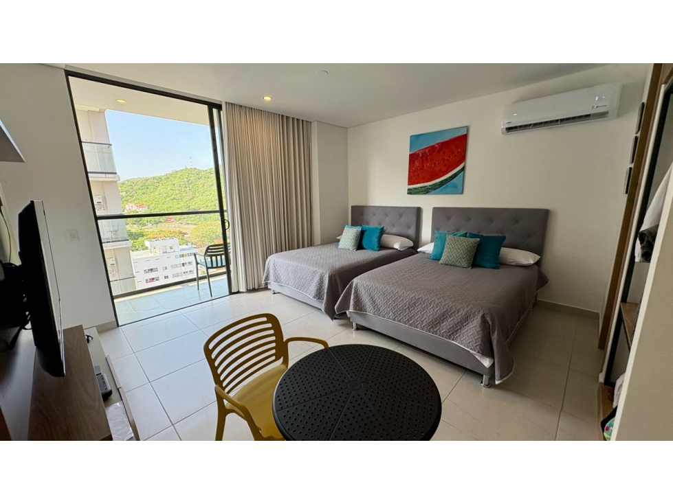 Apartaestudio en arriendo en Pozos Colorados, Santa Marta · foto 4 de 24