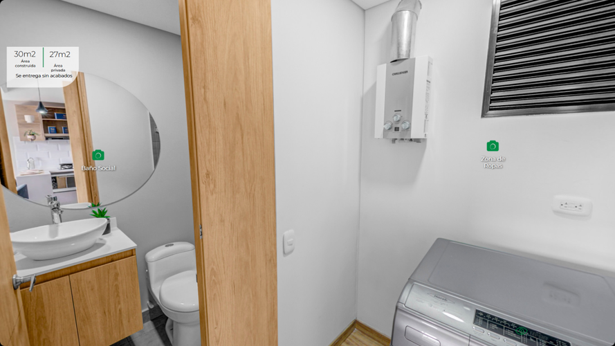 Apartaestudio en venta en Ricaurte, Bogotá, 32 m² · foto 20 de 24