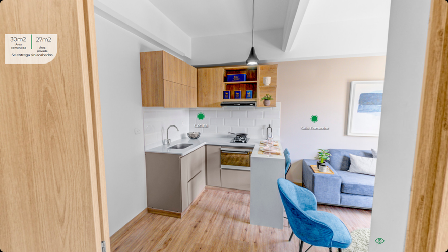 Apartaestudio en venta en Ricaurte, Bogotá, 32 m² · foto 21 de 24