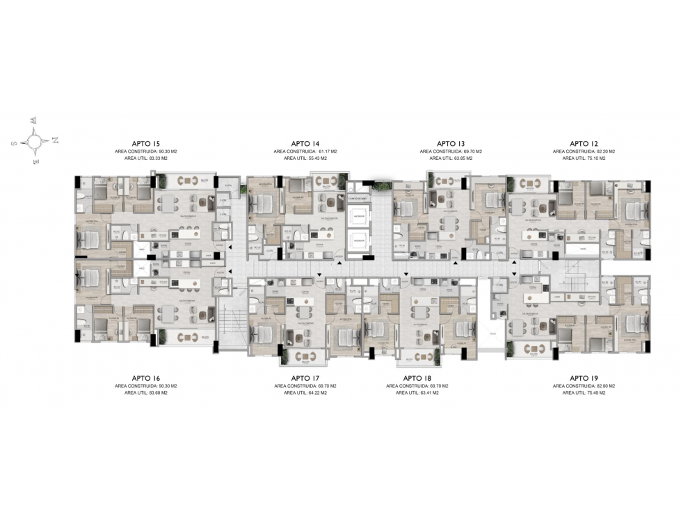 Apartamento en venta en La Candelaria, Medellín · foto 18 de 19