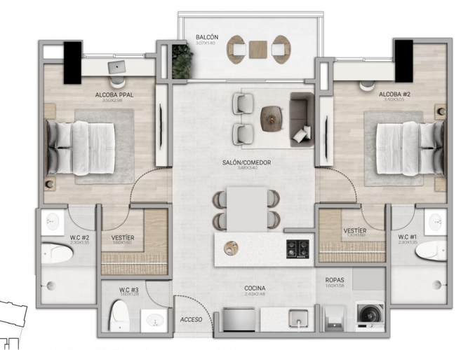 Apartamento en venta en La Candelaria, Medellín · foto 19 de 19
