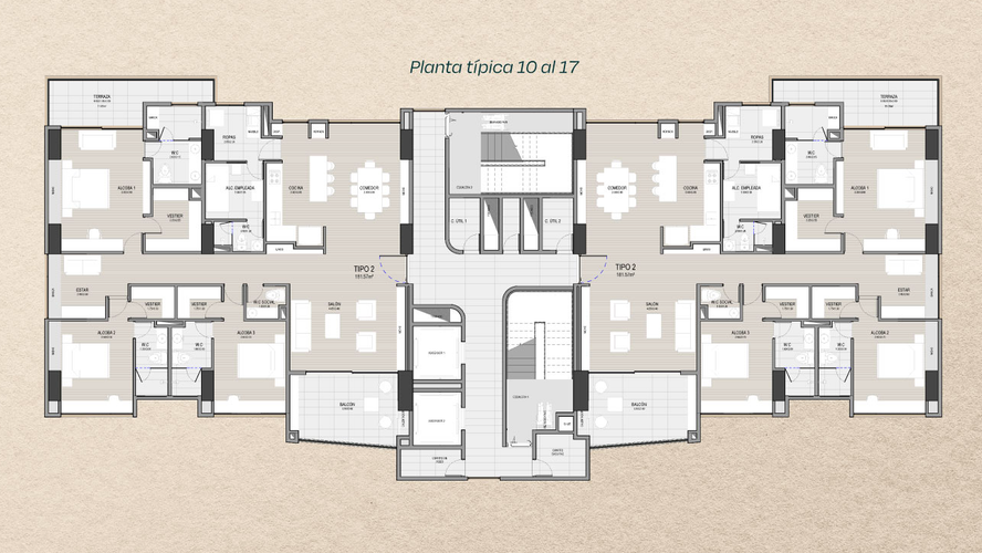 Apartamento de 3 alcobas en venta en Altos Del Poblado, Medellín, 181 m² · foto 13 de 18