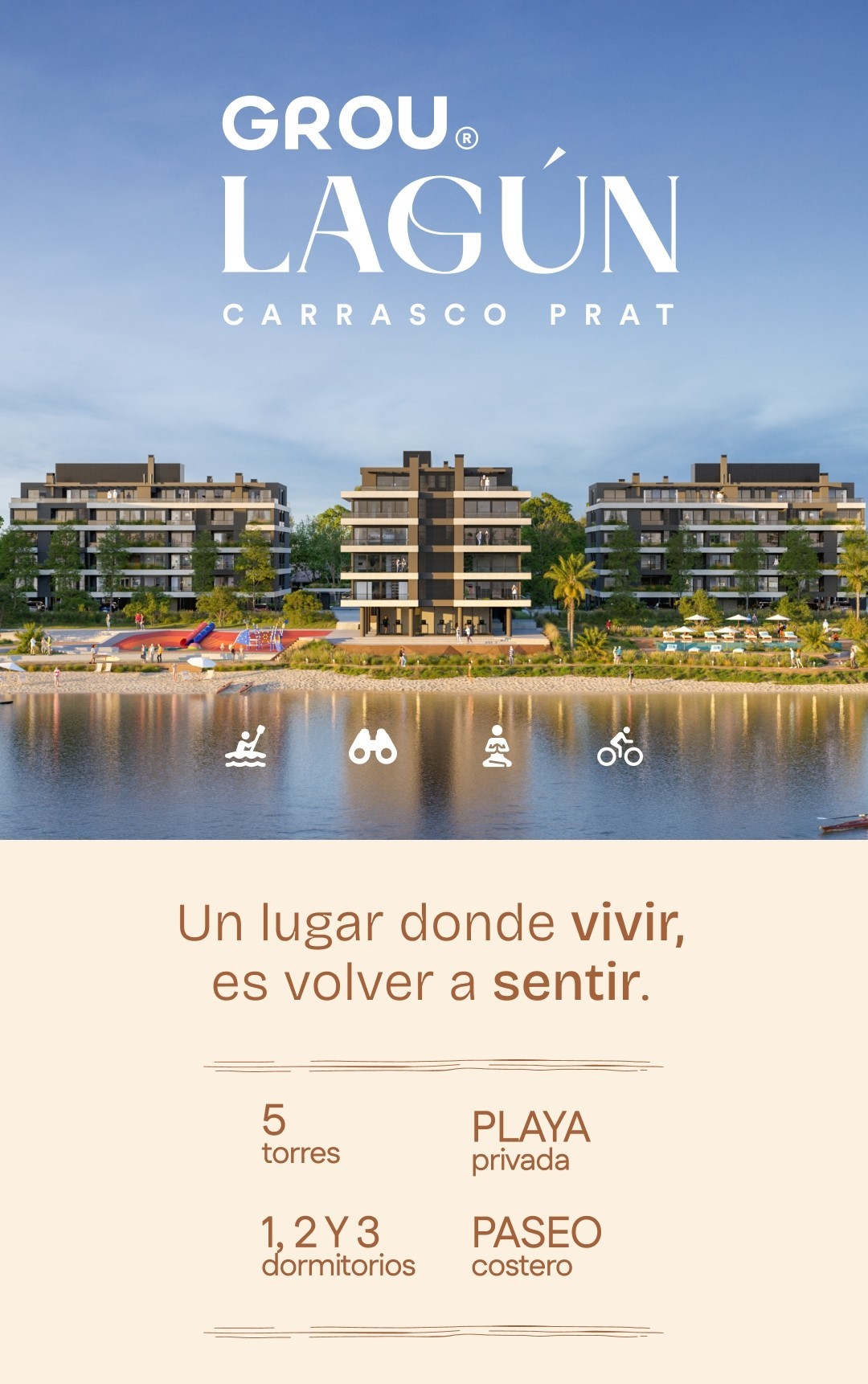 De oportunidad en Lagún | Apto 2 Dormitorios y 1 baño | Vista Lateral al Lago | Giannatasio - foto 3