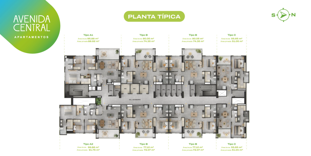 Apartamento de 2 alcobas en venta en El Poblado, Medellín, 80 m² · foto 16 de 21