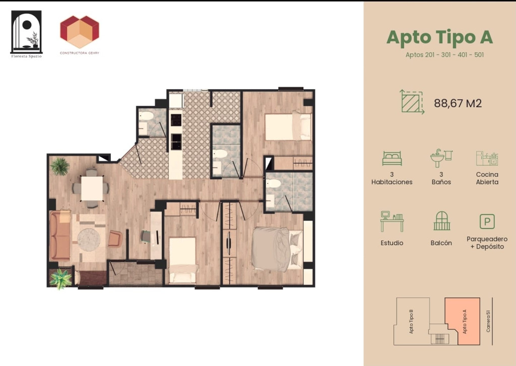 Apartamento en venta en Pasadena, Bogotá · foto 21 de 22