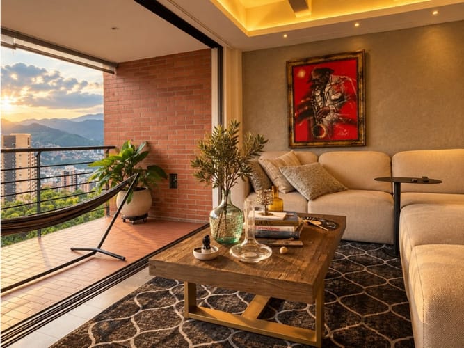 Apartamento de 2 alcobas en venta en Los Naranjos, Medellín, 118 m² · foto 2 de 8