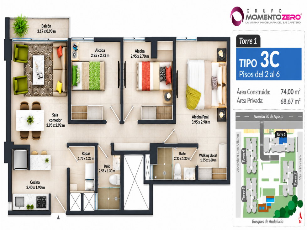 Apartamento en venta en Avenida 30 De Agosto, Pereira · foto 18 de 24