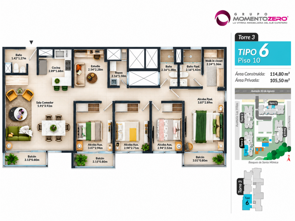 Apartamento en venta en Avenida 30 De Agosto, Pereira · foto 24 de 24