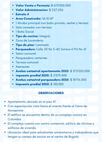 Apartamento en venta en Las Nieves, Bogotá · foto 11 de 11