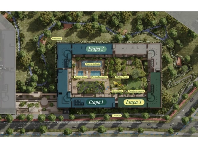 Apartamento de 2 alcobas en venta en Los Colegios, Rionegro, 68 m² · foto 3 de 12
