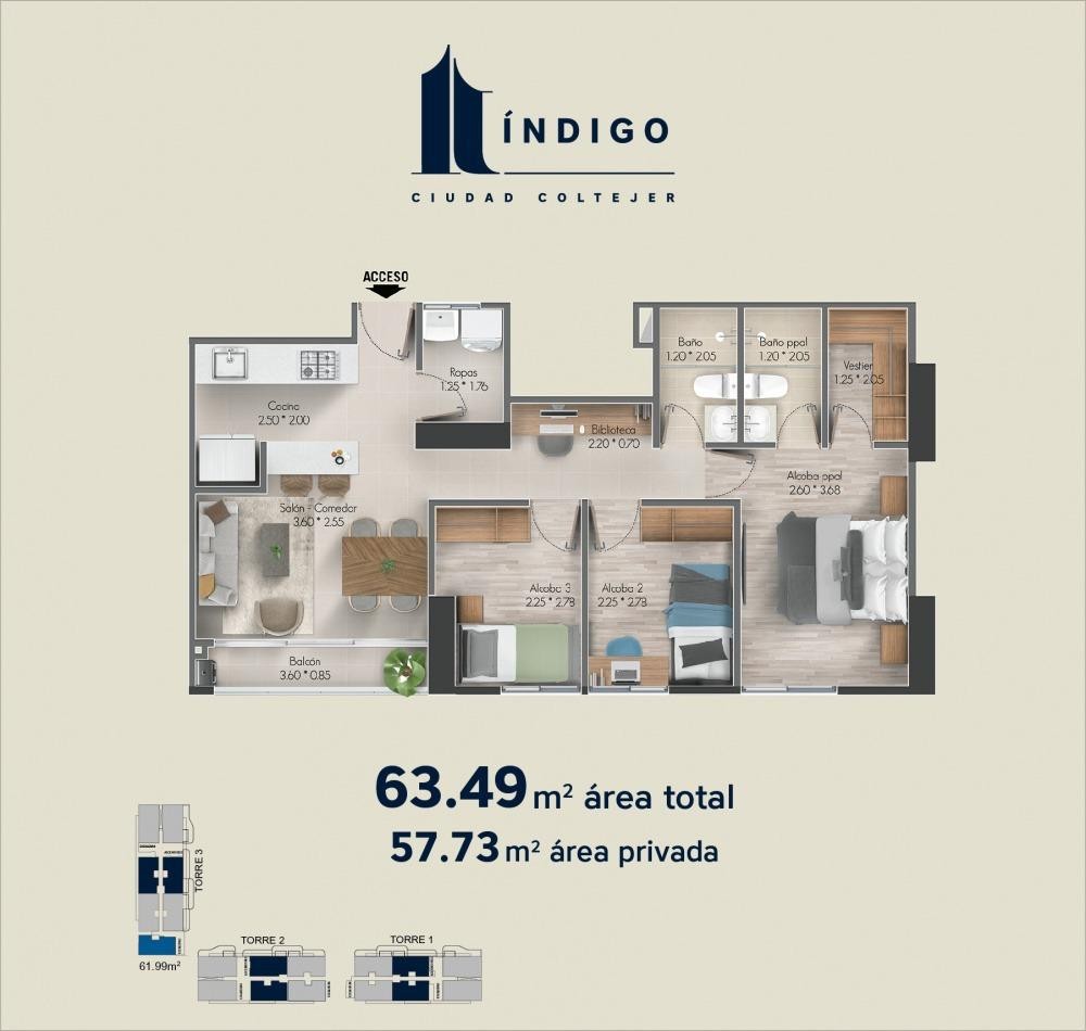 Apartamento en venta en Zona Industrial No. 1, Itagüí · foto 11 de 12