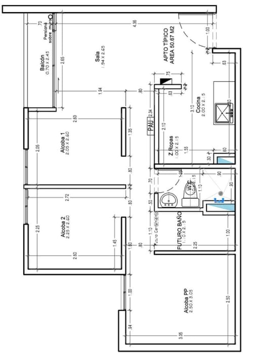 Apartamento de 2 alcobas en venta en La Tablacita, La Estrella, 52 m² · foto 13 de 23