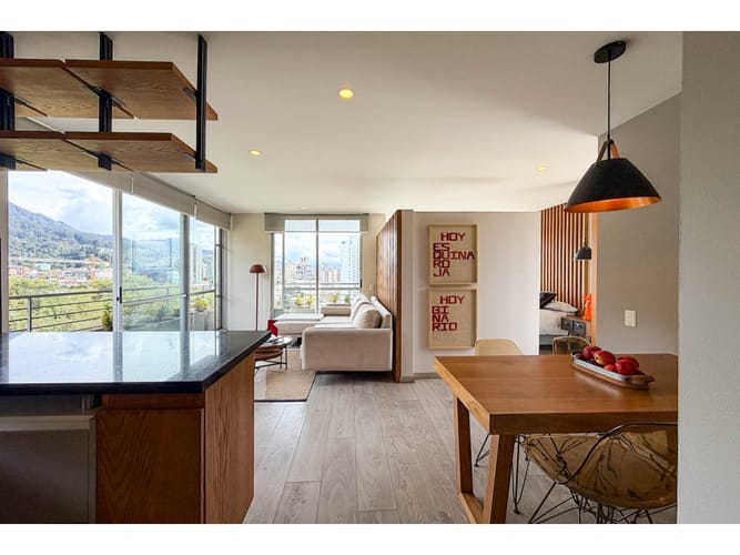 Apartamento de 1 alcoba en venta en Bosque Izquierdo, Bogotá, 56 m² · foto 7 de 21