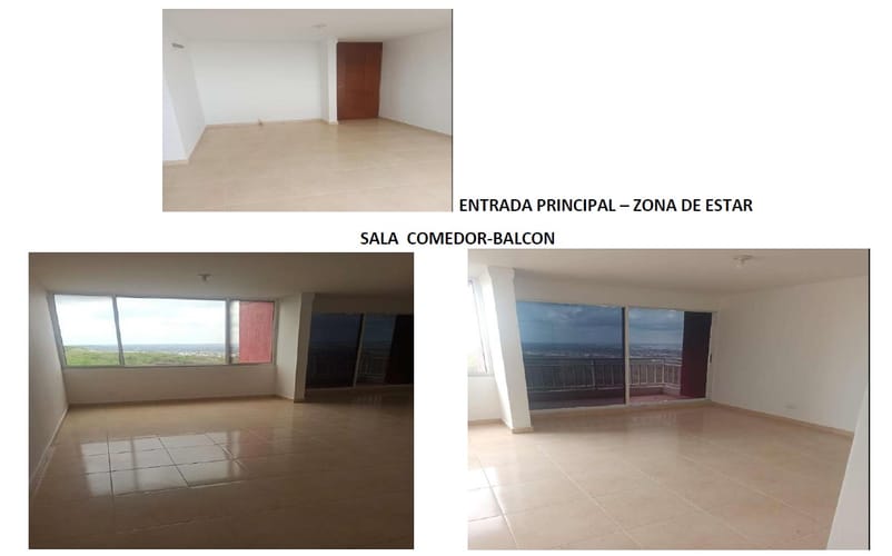 Apartamento de 3 alcobas en arriendo en Conjunto Residencial Mirador Del Mar Ii, Barranquilla, 90 m² · foto 3 de 11