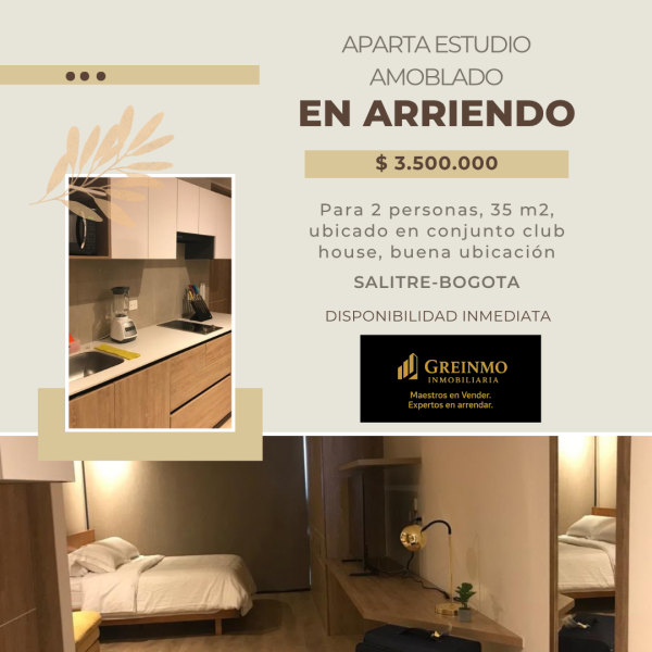 Apartaestudio en Arriendo en Ciudad salitre, Bogotá