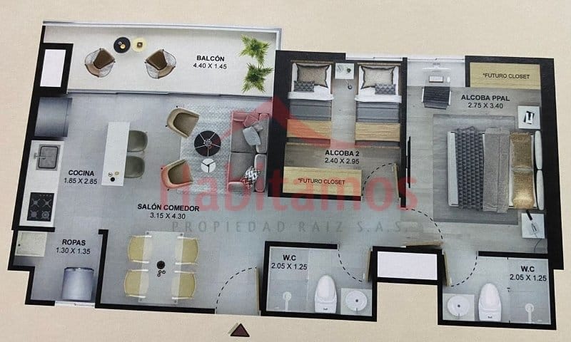 Apartamento en venta en Centro, Itagüí · foto 8 de 8