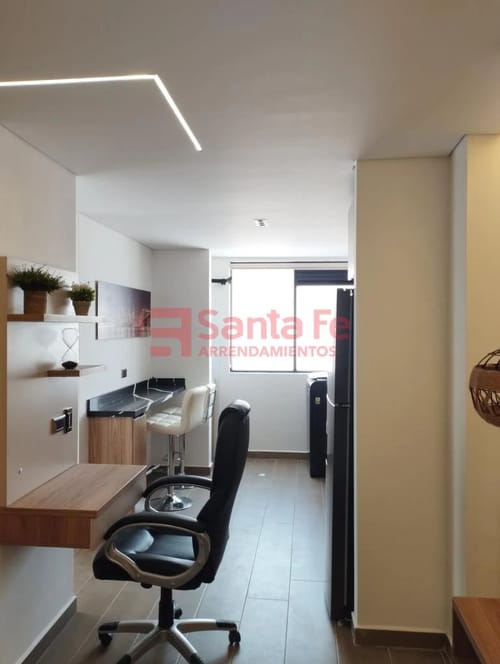 Apartamento de 1 alcoba en arriendo en Belen Malibu, Medellín, 38 m² · foto 4 de 10