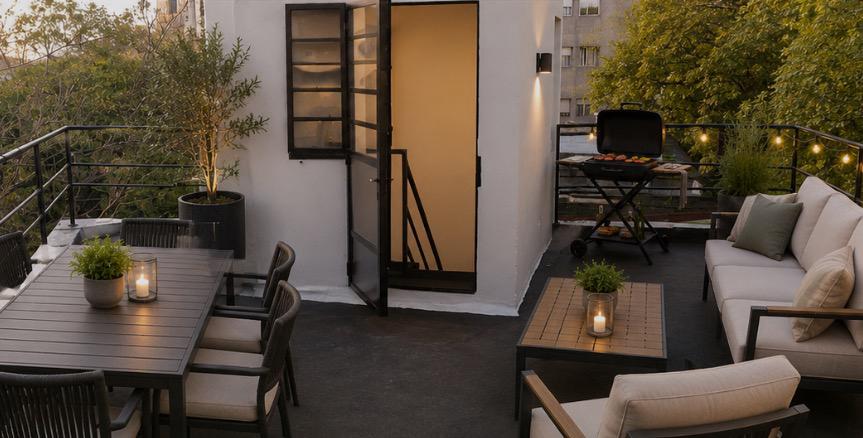 ALQUILER PUNTA CARRETAS CASA DUPLEX TODA EXTERIOR! 1 DORMITORIO CON TERRAZA PROPIA!! SIN GASTOS COMUNES! LUGAR PARA MOTO · Foto 10