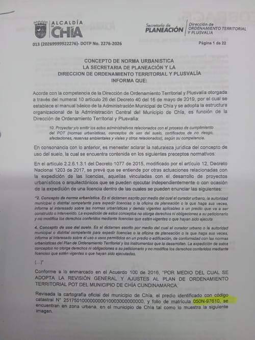 Lote en venta en La Siata, Chía · foto 7 de 24