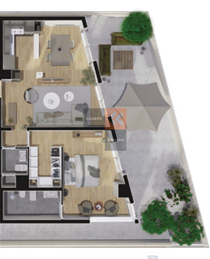 Venta o alquiler apartamento de 1 dormitorio en Carrasco Sur · Foto 2
