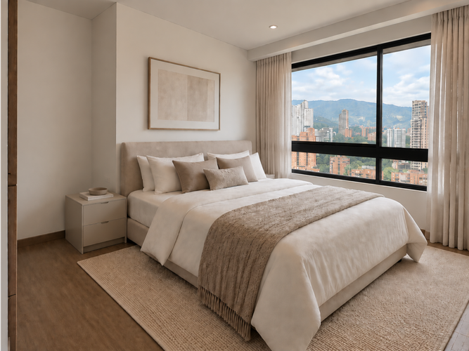 Apartamento de 3 alcobas en arriendo en Los Balsos, Medellín, 148 m² · foto 5 de 8