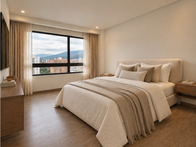 Apartamento de 3 alcobas en arriendo en Los Balsos, Medellín, 148 m² · foto 6 de 8
